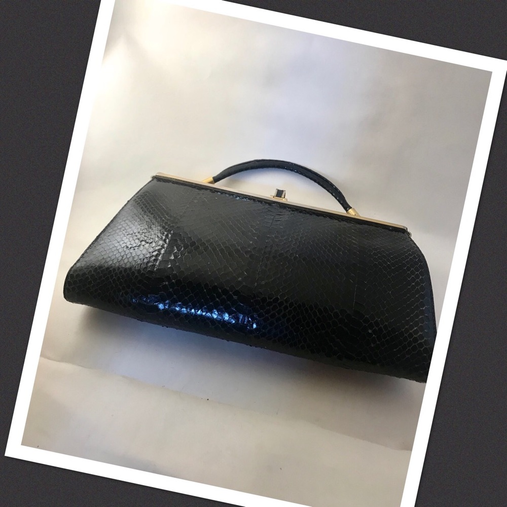 Vintage Snakeskin Clutch